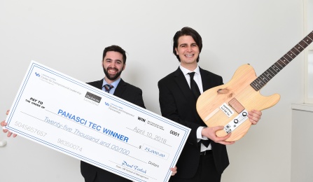 Bitcrusher won first place at UB’s Henry A. Panasci Jr. Technology Entrepreneurship Competition in April 2018. 