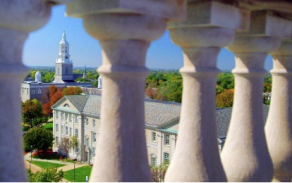 A view of Hayes Hall on South Campus. 