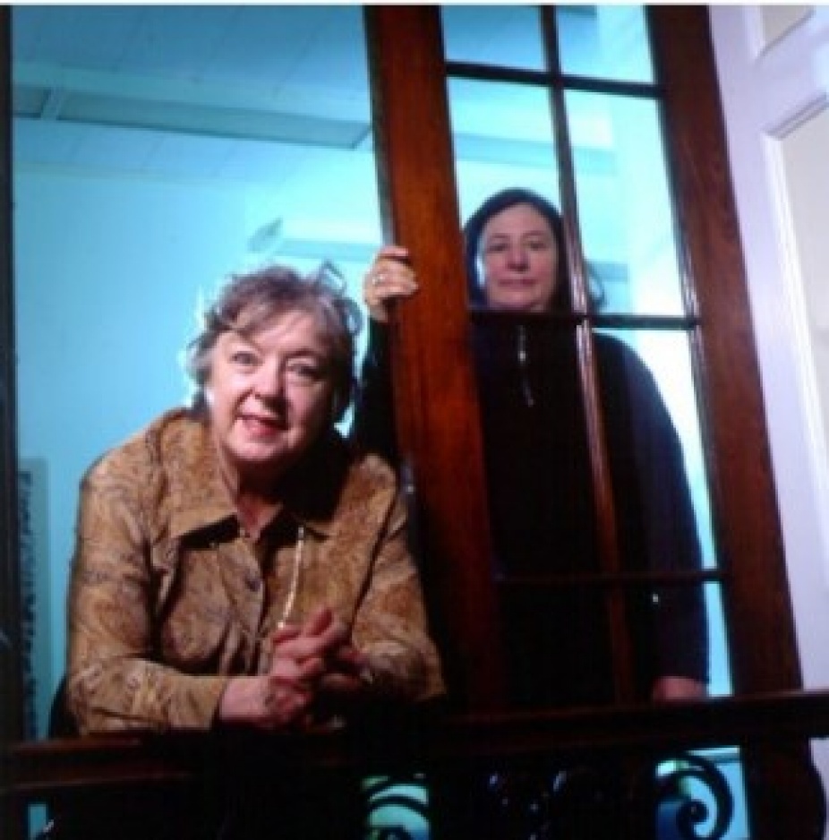 Peggy Acara on left and Isabel Marcus on right. 