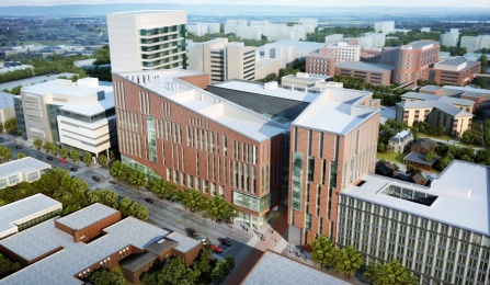 Rendering of the new Jacobs School of Medicine and Biomedical Sciences. 