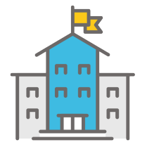 New buildings on campus. 