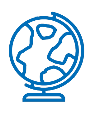 icon of a globe. 