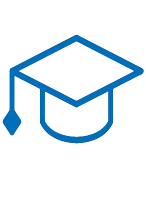 icon of a graduation cap. 