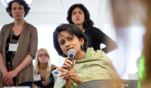 Dr. Vasuki speaking at the Global Innovation Challenge 2018. 