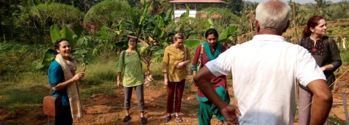 Dr. Samina Raja and her team in Kerala, India. 