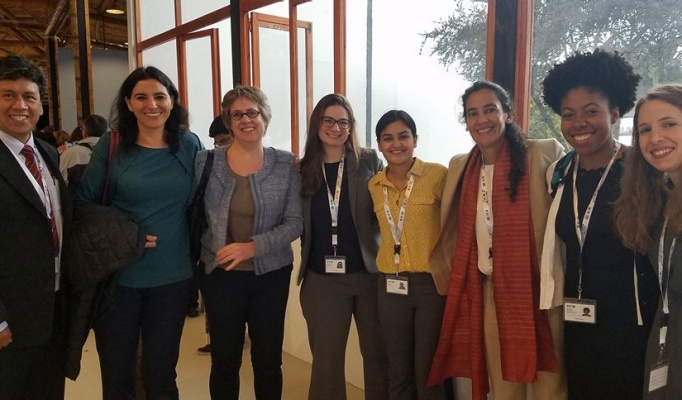 A University at Buffalo team at Habitat II in Quito Ecuador. 