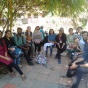 After a day of data collection in the village of Karakulam, Kerala, College of Engineering Trivandrum (CET) and University at Buffalo students take a break in the shade of a bamboo tree. Source: Karakulam Community Food System Assessment, University at Buffalo, 2020. 