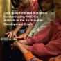 Core Questions and Indicators for monitoring WaSH in schools cover page. 