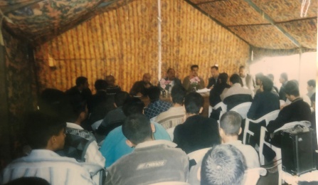 Site of Mercy Corps aid distribution. 