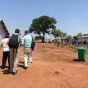 Drs. Jim Jensen and Chris Lowry meeting with representatives from the Danish Refugee Council in Uganda. 