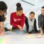 Students working together at 2020 GIC. 