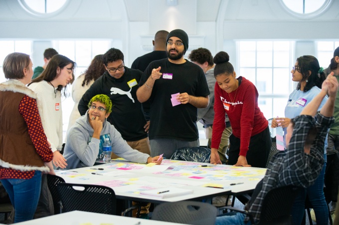 Students at the 2020 Global Innovation Challenge. 