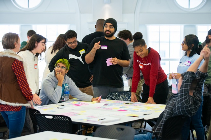 Students at the 2020 Global Innovation Challenge. 