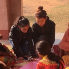 Working in Barapita Village. 