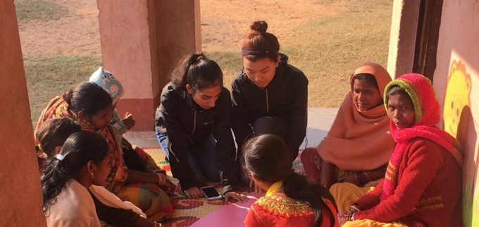 Working in Barapita Village. 