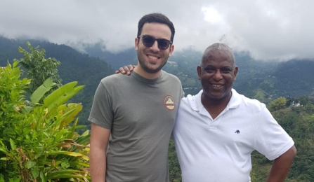 Larry Gersz & UWI Professor John Lindo, Larry’s main contact and mentor throughout his time in Kingston, Jamaica. 