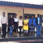 Nadia at the Shurugwi research office with local SHINE collaborators. From right to left: Batsi, Naome, Jaya, Tsitsi, Shami, Zee, Me "This was during a trip to Shurugwi district to observe data collection among rural women for a study on early child development.". 