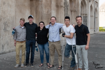 Student team with Dr. Walt Hakala | Credit: Xander Covert. 