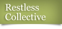 The words Restless Collective on a green background. 