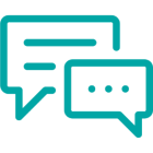 chat boxes icon. 