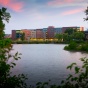 Greiner Hall at Sunset on the Noth Campus Photograph: Douglas Levere. 