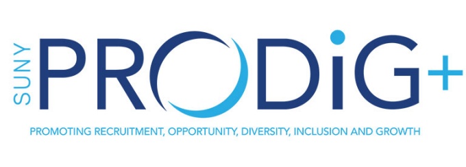 SUNY PRODiG Logo-Promoting Recruitment, Opportunity, Diversity, Inclusion and Growth. 