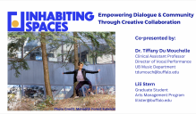 First slide preview of Inhabiting Spaces: Empowering Dialogue and Community Through Creative Collaboration presentation. 