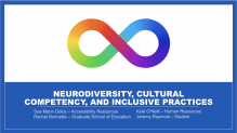 First slide preview of Neurodiversity, Cultural Competency, and Inclusive Practices presentation. 