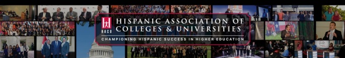 Logo of the Hispanic Associaton of Colleges and Universities. 