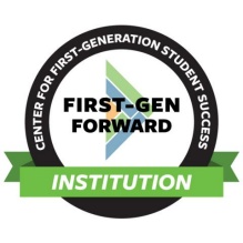 Center for First-Generation Student Success First-Gen Forward Institution symbol. 