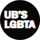 Image of logo for UB's LGBTA club. 