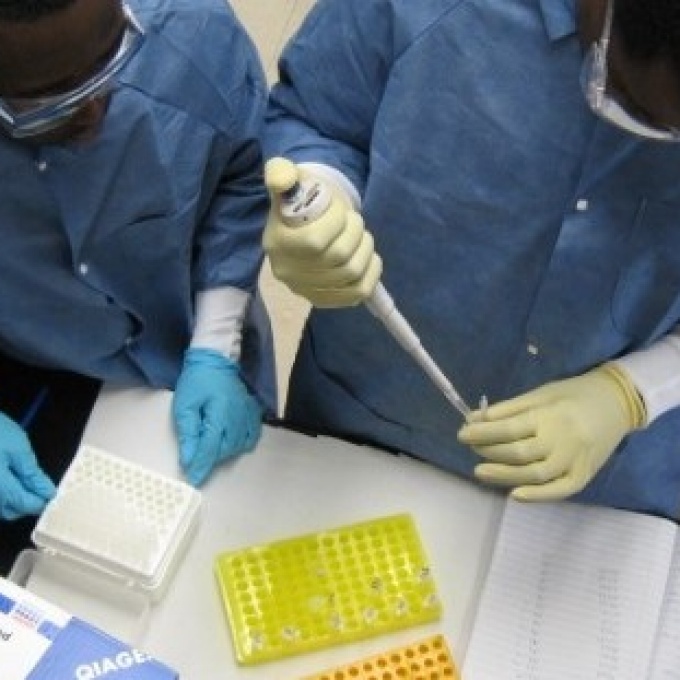 lab setting background. 