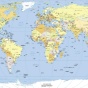World map. 