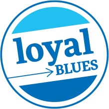 ub loyal blues logo. 