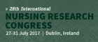 Nursing Research Congress, Dublin Ireland. 