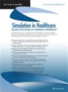 Cover of the Society for Simulation in Healthcare journal. 
