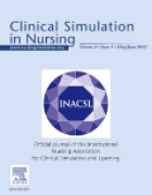 Cover of Clinical Simulation in Nursing journal. 