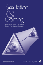 Cover of Simulation and Gaming journal. 