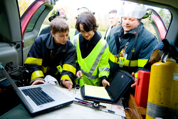 emergency responders after a disaster. 