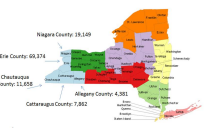 Zoom image: Picture of New York State by county 