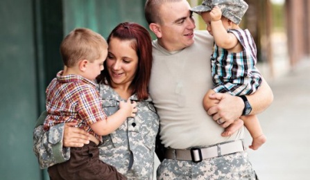 Picture of Army family. 