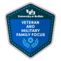 Digital Badge for veteran and military family microcredential. 