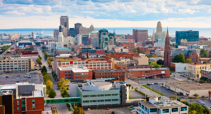 View of Downtown Buffalo. 