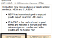 Select NEW Grade Upload. 