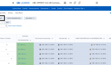 Select the Export button to format your grades into an acceptable file type to be uploaded to HUB. 