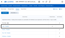 Grade scheme selector. Make certain your Letter – Template is selected as the Default Scheme. 