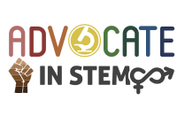 ADVOCATE IN STEM logo. 