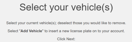 e-business center vehicle selection text. 