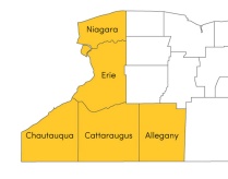 counties map. 