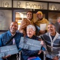 UB formally named the Willie R. Evans Quadrangle during a ceremony in September 2022 that was attended by Evans' family members, including his widow, Bobbie. Evans was a star running back of the 1958 UB football team. Photographer: Douglas Levere. 